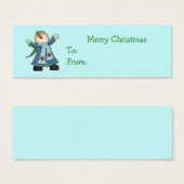 Cute Snowman-kerstcadeaus Mini Visitekaartjes (Voorkant /achterkant)