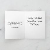 Cute Snowman-kerstkaart Feestdagen Kaart (Binnen)