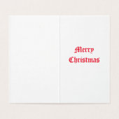 Cute Snowman-kerstkaart Kaart (Binnenkant ongevouwen)