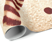 Cute Snowman Kerstmis Cadeaupapier (Rol Hoek)