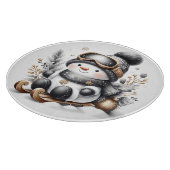 Cute Snowman Kerstmis Snijplank (Hoek)