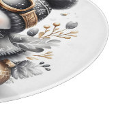 Cute Snowman Kerstmis Snijplank (Hoek)