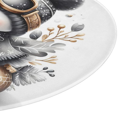 Cute Snowman Kerstmis Snijplank (Hoek)