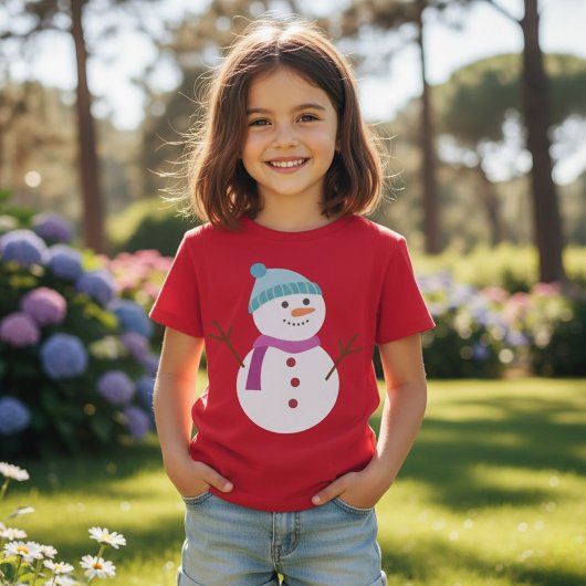 Cute Snowman Kerstmis T-shirt