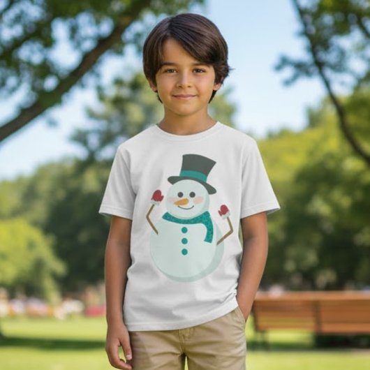 Cute Snowman Kerstmis T-shirt