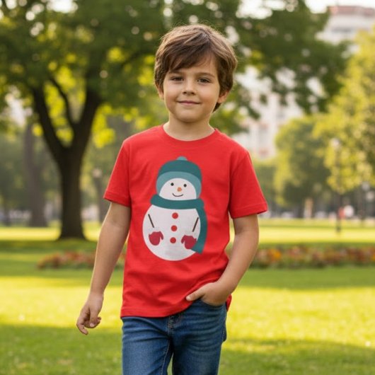Cute Snowman Kerstmis T-shirt