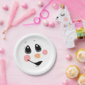 Cute Snowman-kerstpapieren Bord (Feest)
