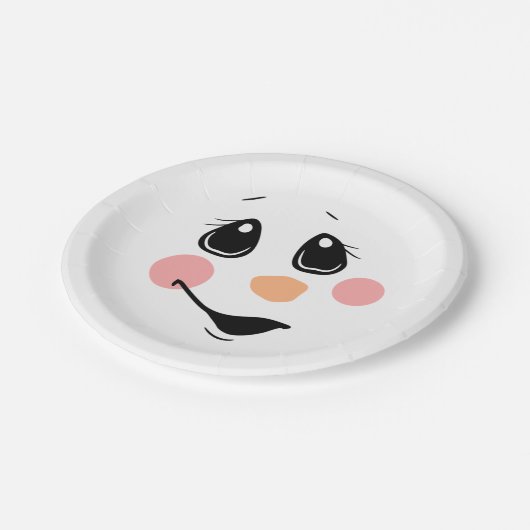 Cute Snowman-kerstpapieren Bord (Gekanteld)