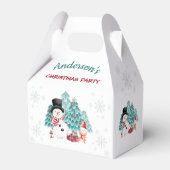 Cute Snowman kerstparty Favor Box Bedankdoosjes (Achterkant)