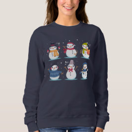 Cute Snowman KerstSweater Jumper Trui