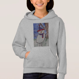 Cute Snowman Kinder Hoodie