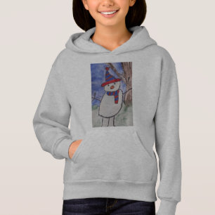 Cute Snowman Kinder Hoodie