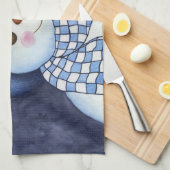 Cute Snowman Kitchen Towel Theedoek (Quarter Fold)