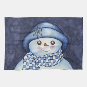 Cute Snowman Kitchen Towel Theedoek