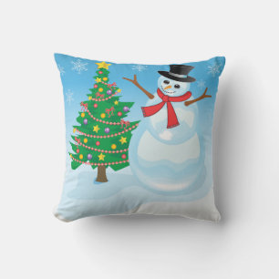 Cute Snowman Kussen