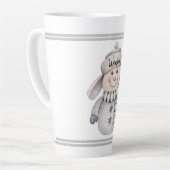Cute Snowman Latte Mok (Linkerhoek)