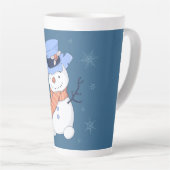 Cute Snowman Latte Mok (Rechterhoek)