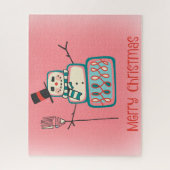 Cute Snowman Legpuzzel (Verticaal)
