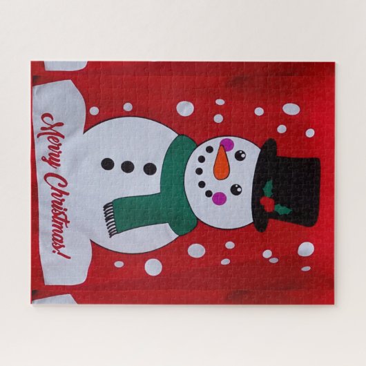 Cute Snowman Legpuzzel (Horizontaal)