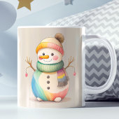 Cute Snowman Let It Snow Koffiemok