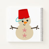 Cute Snowman Made with Pail for Pet Notitieboek (Achterkant)