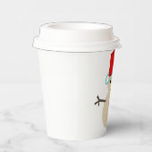 Cute Snowman Made with Pail for Pet Papieren Bekers (Rechts)