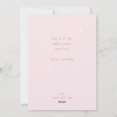 Cute Snowman Modern С heerlijke Kerstmis Feestdagenkaart (Achterkant)