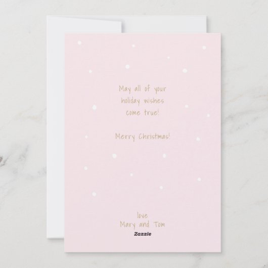 Cute Snowman Modern С heerlijke Kerstmis Feestdagenkaart (Achterkant)