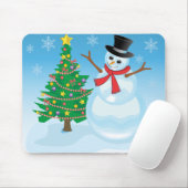 Cute Snowman Muismat (Met muis)
