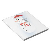 Cute Snowman Notitieblok (Schuin)