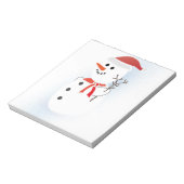 Cute Snowman Notitieblok (Linkerzijde)