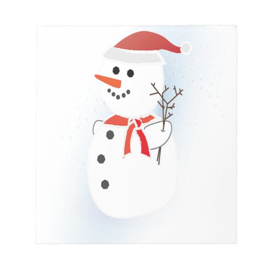 Cute Snowman Notitieblok (Voorkant)