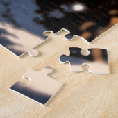 Cute snowman on the street legpuzzel (Zijkant)