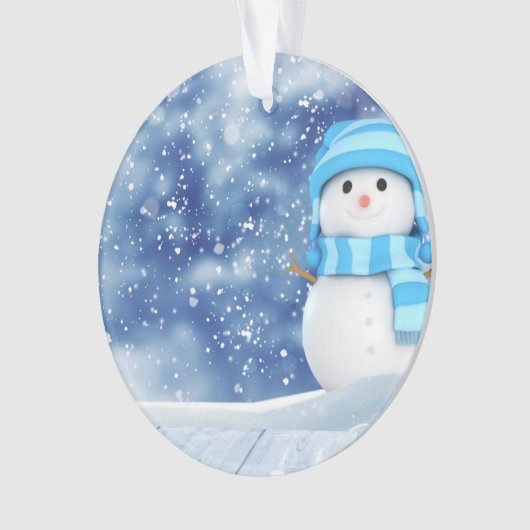 Cute Snowman Ornament (voorkant)