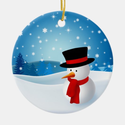Cute Snowman Ornament (Voorkant)