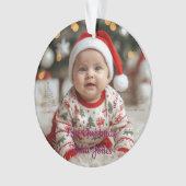 Cute Snowman Ornament | Cozy Pastel Christmas (voorkant)