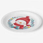 Cute Snowman Papieren Bordje (Gekanteld)
