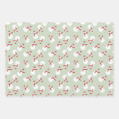 Cute Snowman Pattern Inpakpapier Vel (Voorkant 3)