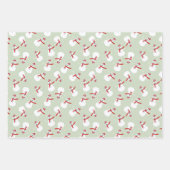 Cute Snowman Pattern Inpakpapier Vel (Voorkant 2)