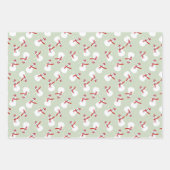 Cute Snowman Pattern  Inpakpapier Vel (Voorkant)