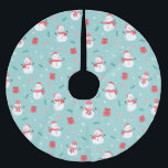 Cute Snowman Pattern Kerstboom Rok<br><div class="desc">Snowman Pattern</div>