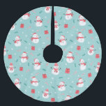 Cute Snowman Pattern Kerstboom Rok<br><div class="desc">Snowman Pattern</div>