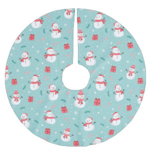 Cute Snowman Pattern Kerstboom Rok