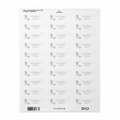 Cute Snowman Photography Christmas Return Address Etiket (Full Sheet)