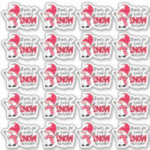 Cute Snowman Pun Bedankt voor Geweldige winter Sticker (Voorkant)