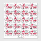 Cute Snowman Pun Bedankt voor Geweldige winter Sticker (Vel)