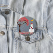 Cute Snowman Ronde Button 7,6 Cm (In situ)