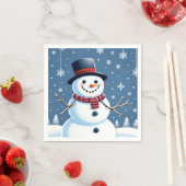 Cute Snowman Servet (Insitu)