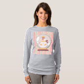 Cute Snowman Snow Globe Art on T-Shirt (Voorkant volledig)