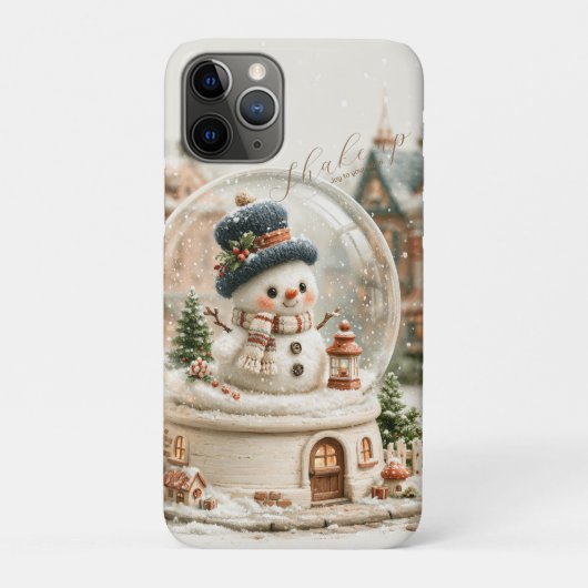 Cute Snowman Snow Globe Case-Mate iPhone Case (Achterkant)